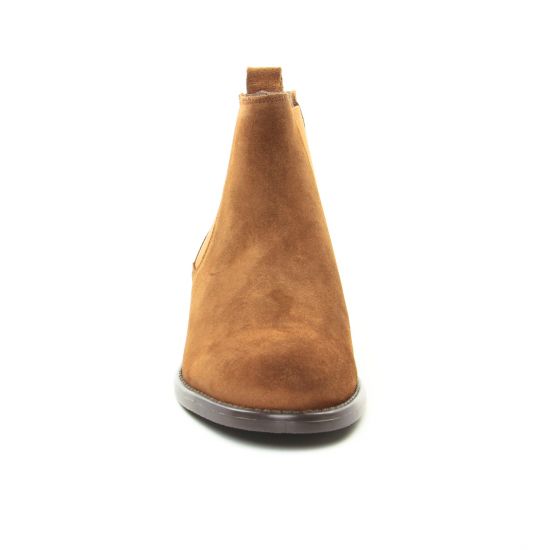 boots élastiquées marron mode femme automne hiver - Photo Produit 6