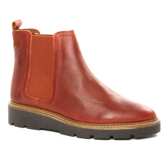 boots-chelsea marron même style de chaussures en ligne pour femmes que les  Marco Tozzi