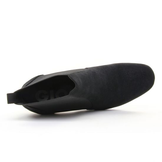 boots élastiquées noir doré mode femme automne hiver - Photo Produit 4