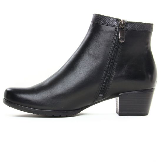 boots élastiquées noir mode femme automne hiver - Photo Produit 3