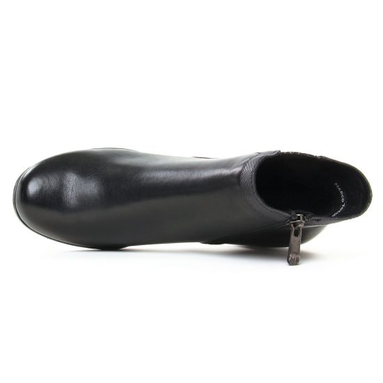 boots élastiquées noir mode femme automne hiver - Photo Produit 4