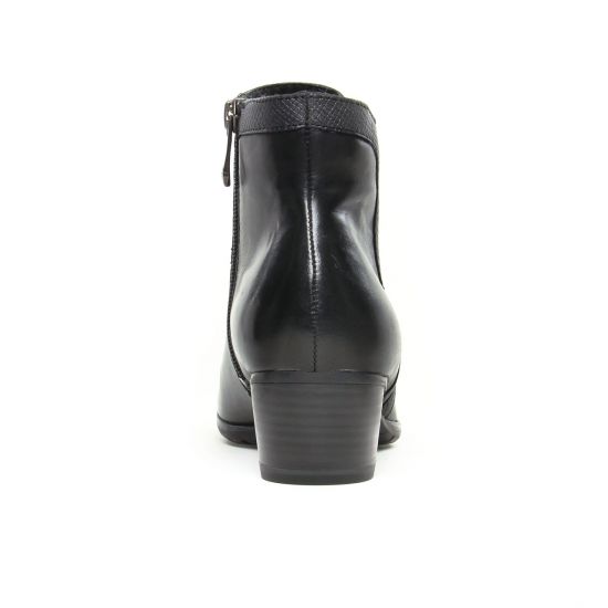 boots élastiquées noir mode femme automne hiver - Photo Produit 7
