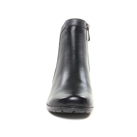 boots élastiquées noir mode femme automne hiver - Photo Produit 6