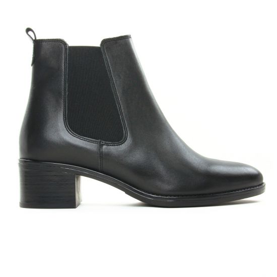 boots élastiquées noir mode femme automne hiver - Photo Produit 2