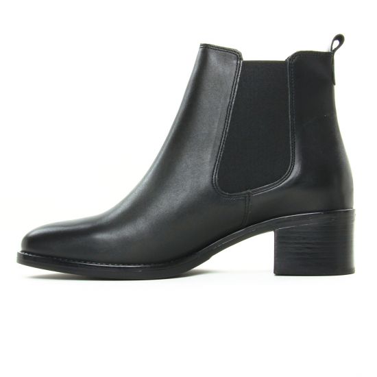 boots élastiquées noir mode femme automne hiver - Photo Produit 3