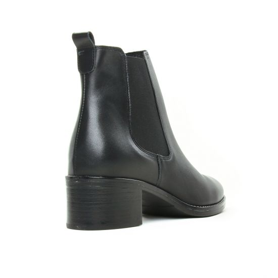 boots élastiquées noir mode femme automne hiver - Photo Produit 7