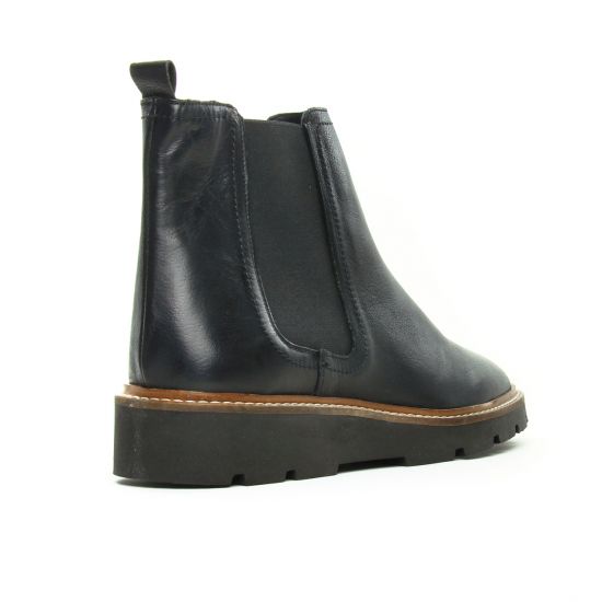 boots élastiquées noir mode femme automne hiver - Photo Produit 7