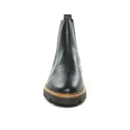 boots élastiquées noir mode femme automne hiver - Photo Produit 6