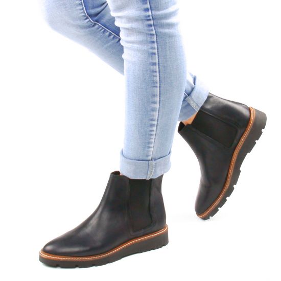 boots élastiquées Scarlatine noir portée