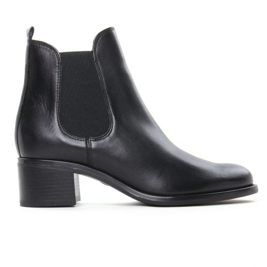 boots élastiquées noir mode femme automne hiver - Photo Produit 2