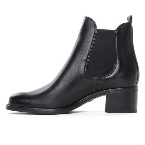boots élastiquées noir mode femme automne hiver - Photo Produit 3