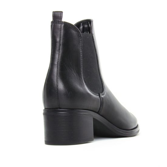 boots élastiquées noir mode femme automne hiver - Photo Produit 7