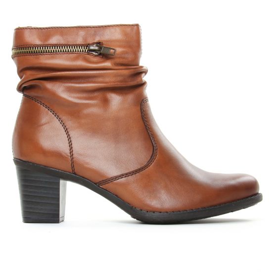 boots fourrées marron mode femme automne hiver - Photo Produit 2