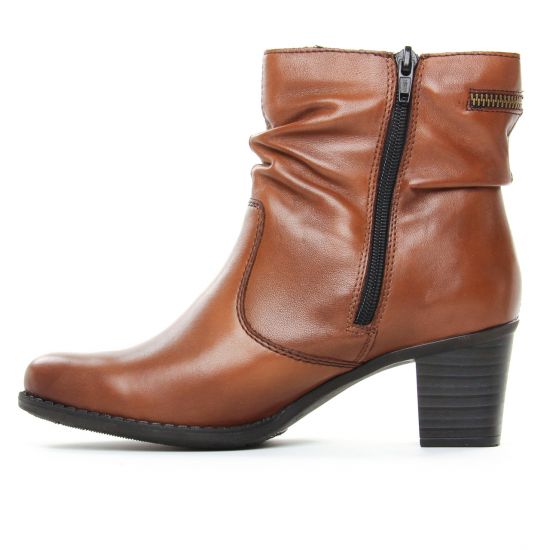 boots fourrées marron mode femme automne hiver - Photo Produit 3