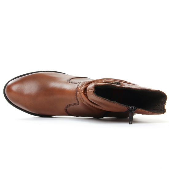 boots fourrées marron mode femme automne hiver - Photo Produit 4
