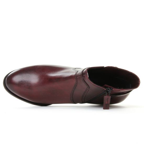 boots Jodhpur bordeaux mode femme automne hiver - Photo Produit 4