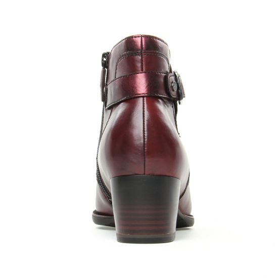 boots Jodhpur bordeaux mode femme automne hiver - Photo Produit 7