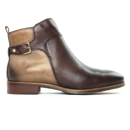 boots Jodhpur marron beige mode femme automne hiver - Photo Produit 2