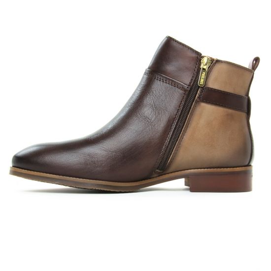 boots Jodhpur marron beige mode femme automne hiver - Photo Produit 3