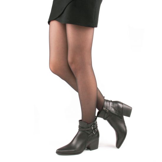 boots Jodhpur noir mode femme automne hiver - Photo Produit 8