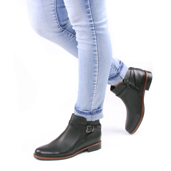 boots Jodhpur noir mode femme automne hiver - Photo Produit 8