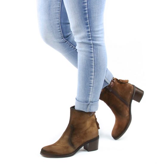 bottines dorking femme marron