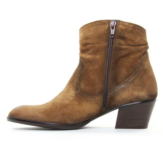 boots marron mode femme automne hiver - Photo Produit 3