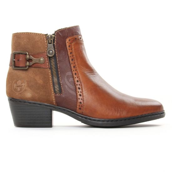 boots marron mode femme automne hiver - Photo Produit 2