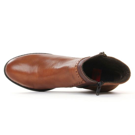 boots marron mode femme automne hiver - Photo Produit 4