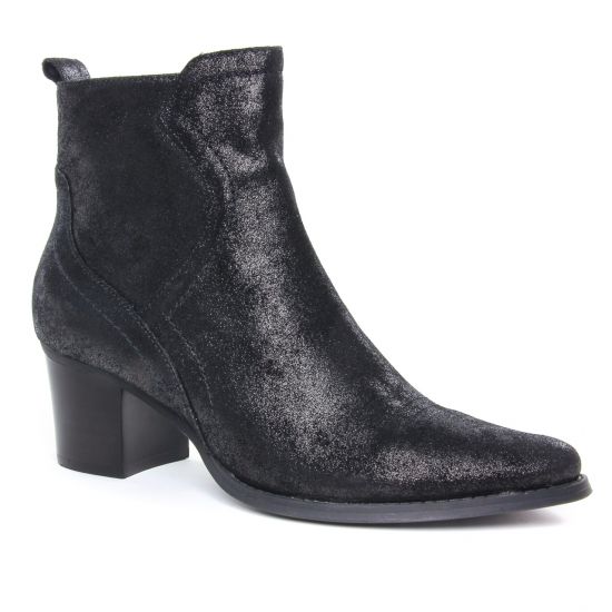 Bottines Et Boots Emilie Karston Apiva Noir, vue principale de la chaussure femme