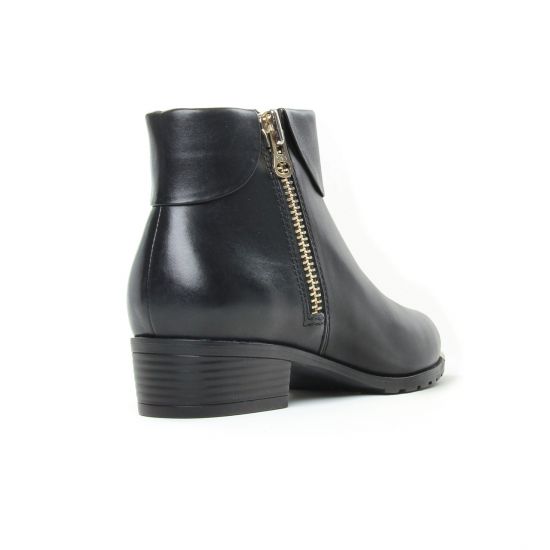 boots noir mode femme automne hiver - Photo Produit 7