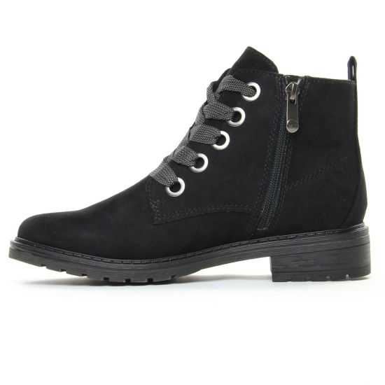 bottines à lacets noir mode femme automne hiver - Photo Produit 3