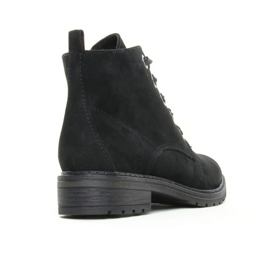 bottines à lacets noir mode femme automne hiver - Photo Produit 7