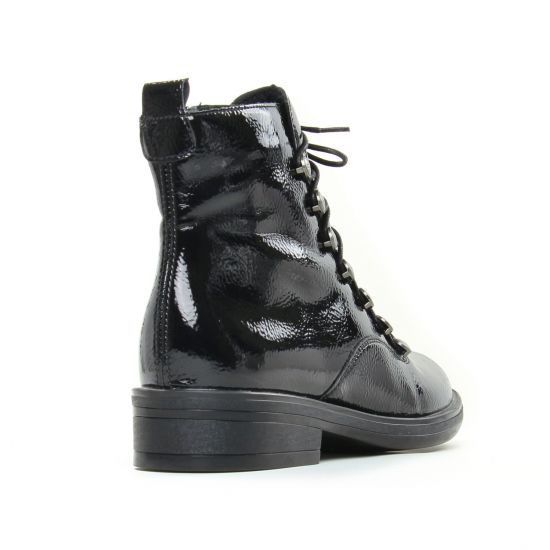 bottines à lacets noir mode femme automne hiver - Photo Produit 7