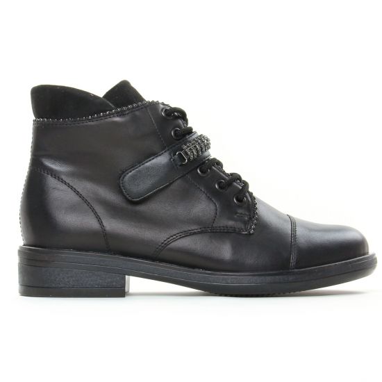 boots noir mode femme automne hiver - Photo Produit 2