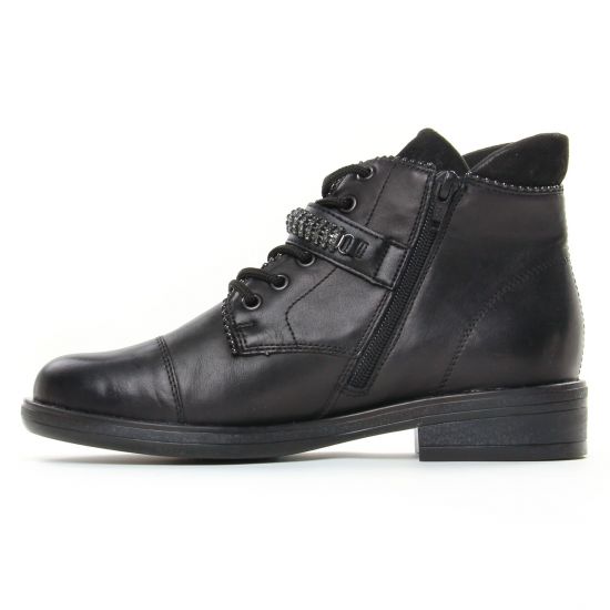 boots noir mode femme automne hiver - Photo Produit 3