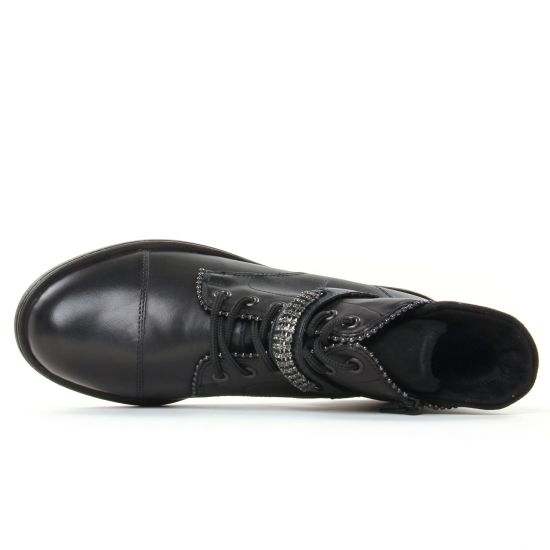 boots noir mode femme automne hiver - Photo Produit 4