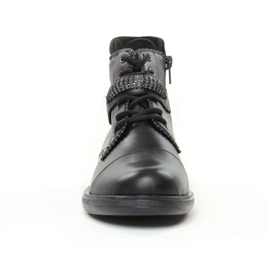 boots noir mode femme automne hiver - Photo Produit 6