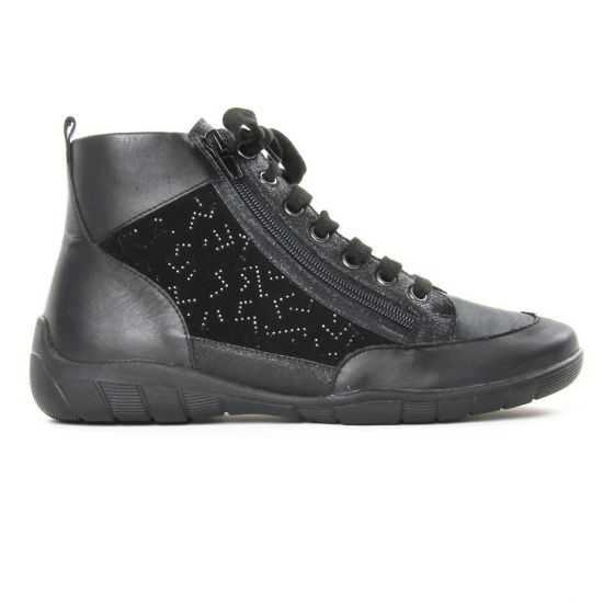 baskets mode noir mode femme automne hiver - Photo Produit 2