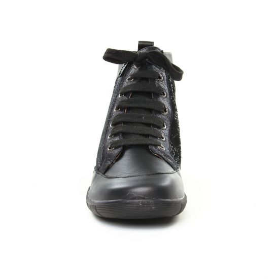 baskets mode noir mode femme automne hiver - Photo Produit 6