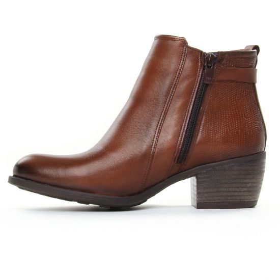 boots talon marron mode femme automne hiver - Photo Produit 3