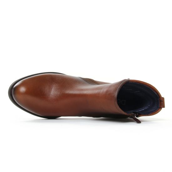 boots talon marron mode femme automne hiver - Photo Produit 4