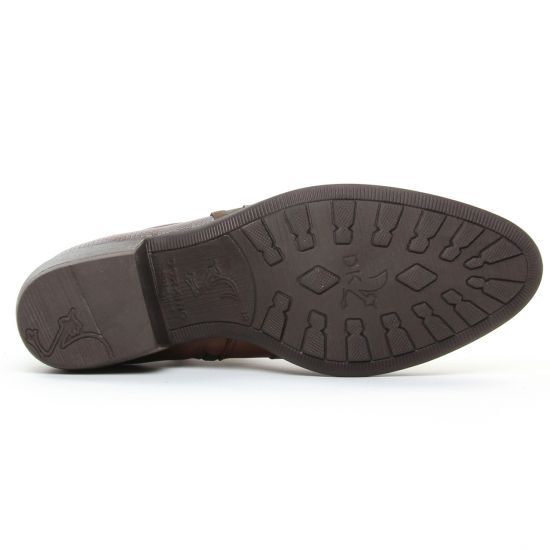 boots talon marron mode femme automne hiver - Photo Produit 5