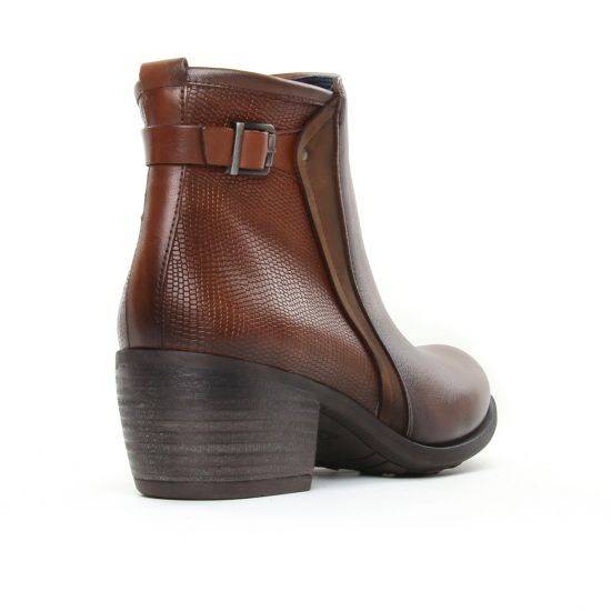 boots talon marron mode femme automne hiver - Photo Produit 7