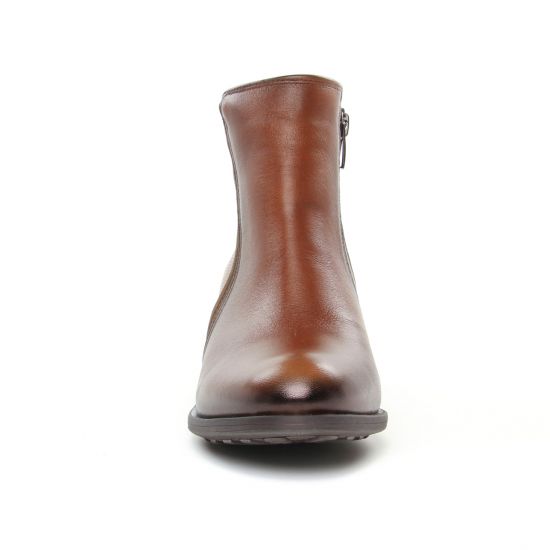 boots talon marron mode femme automne hiver - Photo Produit 6