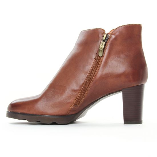 boots talon marron mode femme automne hiver - Photo Produit 3