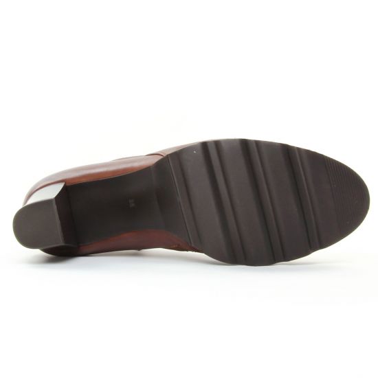 boots talon marron mode femme automne hiver - Photo Produit 5