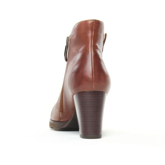 boots talon marron mode femme automne hiver - Photo Produit 7