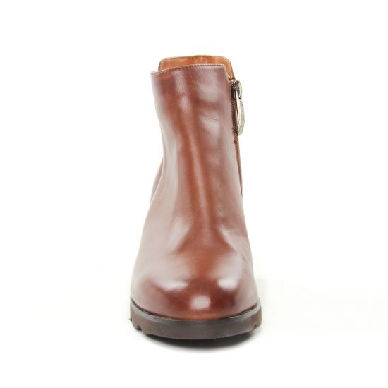 boots talon marron mode femme automne hiver - Photo Produit 6