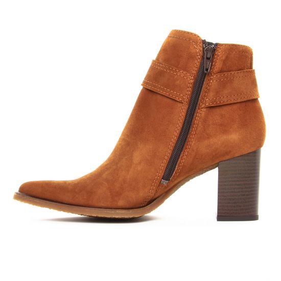 boots talon marron mode femme automne hiver - Photo Produit 3